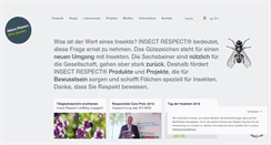 Desktop Screenshot of insect-respect.org