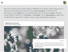 Tablet Screenshot of insect-respect.org